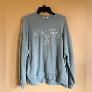 Garage Saint Tropez blue crewneck jumper